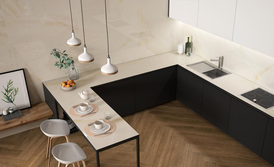 Herringbone tiles